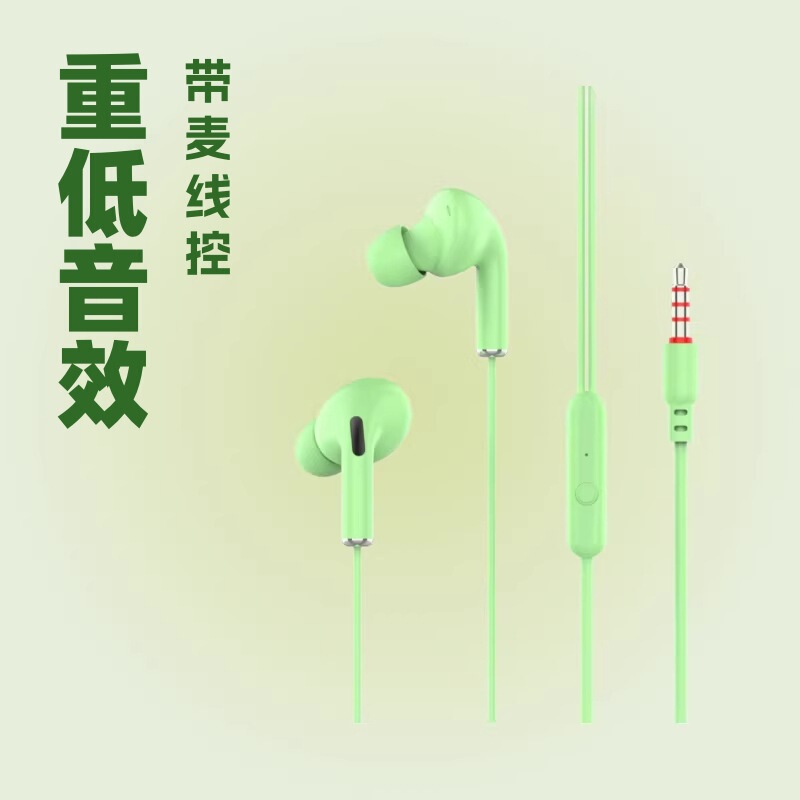 Macaron Earphones with Wired Control Are Suitable for Apple, Android, Oppo, Samsung, Huawei, Vivo Mobile Phones, Wired Colorful Earphones C9