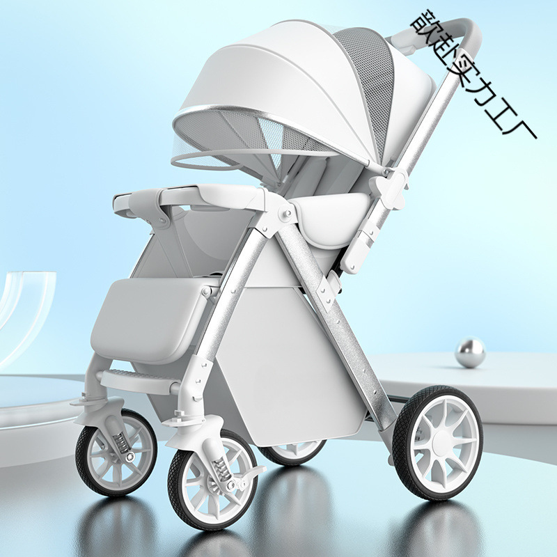 Baby Stroller Can Sit and Lie Down, Lightweight Folding Baby Stroller