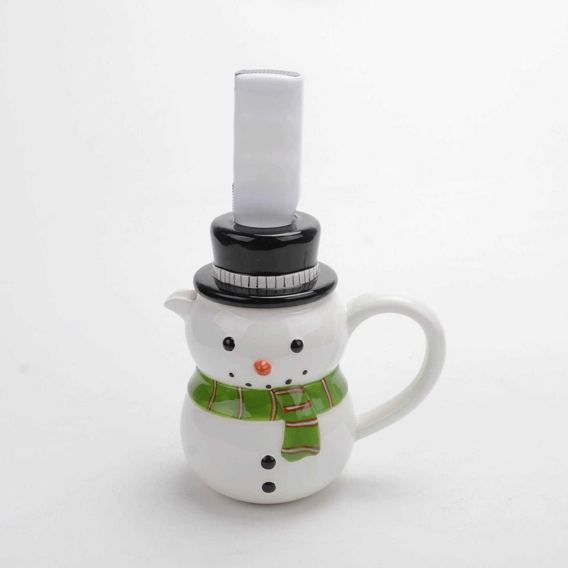 Шоколадная банка с мешалкой керамический снеговик может сделать старомодный горячий шоколад керамический горячий шоколад