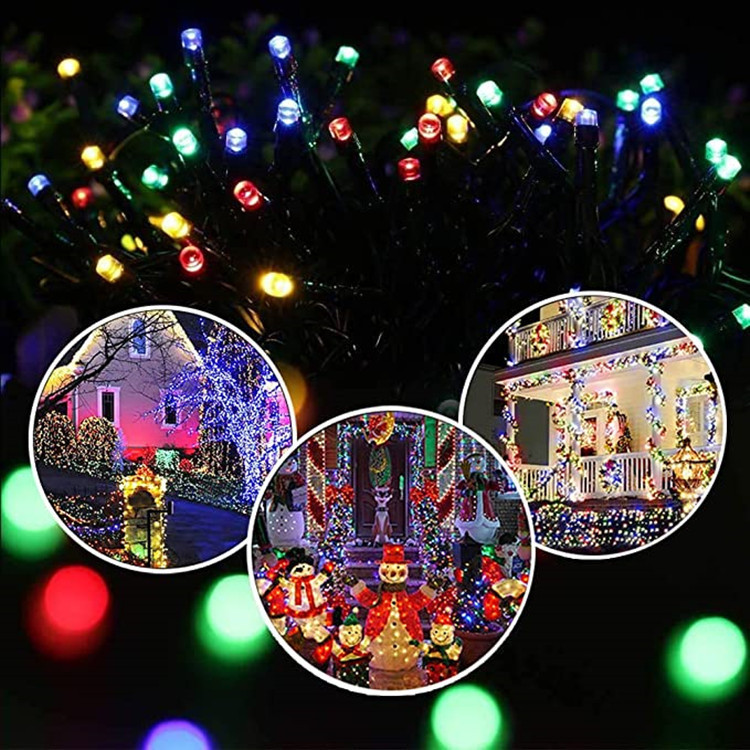 Lámpara LED de color flash String Lámpara de estrella completa al aire libre impermeable flash de Navidad al aire libre decoración de jardín lámpara de árbol