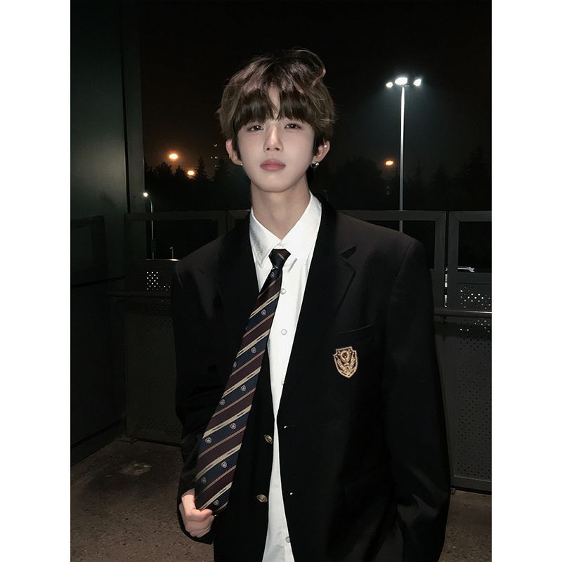 日系学院風dk男子制服スーツ三粒ボタン制服jk学生卒業スーツ班服