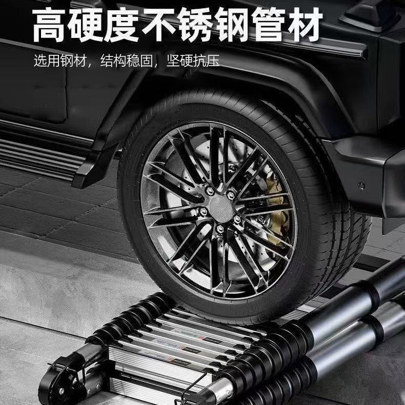 Escalera telescópica de ático multipropósito elevadora plegable de acero inoxidable escalera recta escalera portátil interior