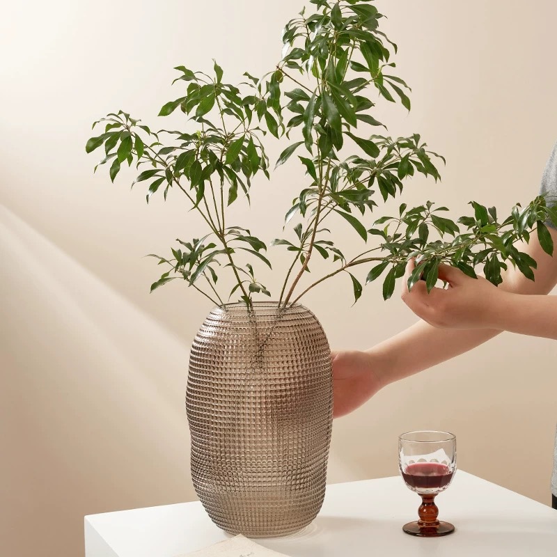 Nordic inswind simple partículas hidropónicas de vidrio de escritorio floral estilo nacional sala de estar mesa de té francesa americana puerta de entrada