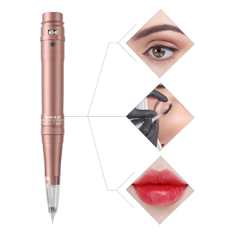 Tatuaje de cejas pluma tatuaje bordado tatuaje de cejas máquina todo en uno tiro completo tatuaje de cejas bayoneta máquina todo en uno carga inalámbrica pluma de tatuaje de cejas instrumento de belleza