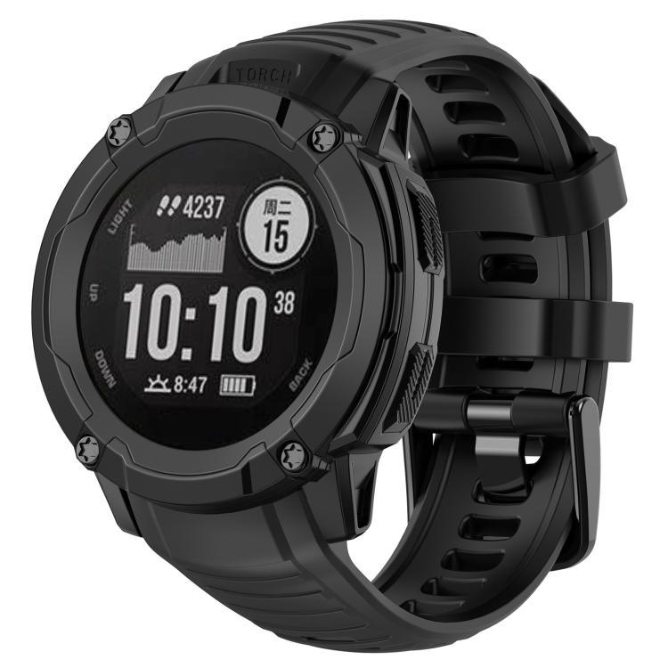 xDfind conector de plástico de desmontaje rápido correa de silicona sólida para Garmin Instinct 2X