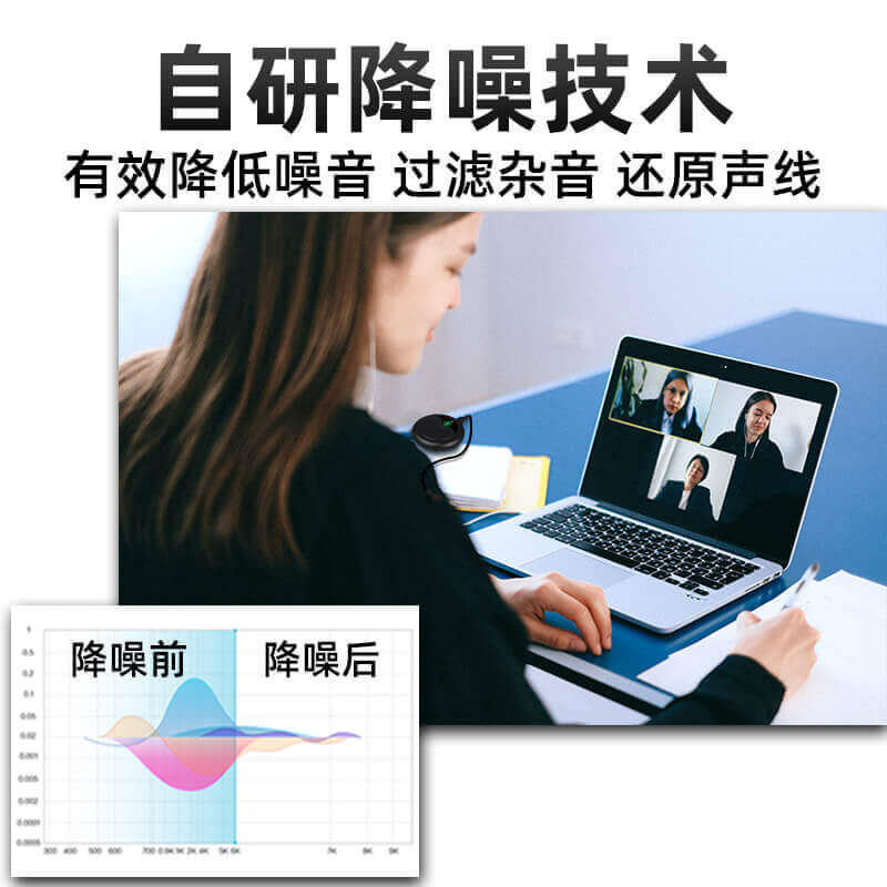 JIY全向桌面麦克风 电脑直播视频会议收音迷你界面有线USB话筒