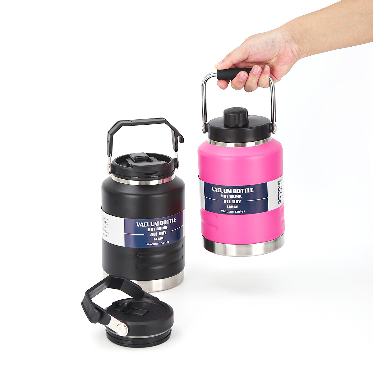 Nueva gran capacidad portátil barril 304 acero inoxidable vacío taza de aislamiento térmico taza de paja de acampamiento de acondicionamiento al aire libre