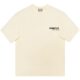 Cross-border high-end pure cotton fashion brand American ESS short-sleeved men's and women's FOG double-lined T-shirt flocking letters high street loose T-shirt
