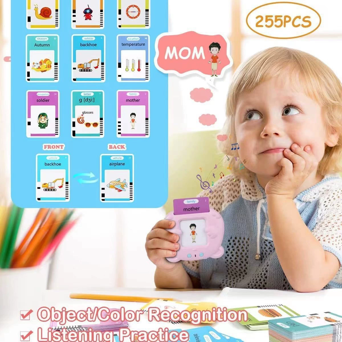 Кросс‑бордер флэш‑карты Xiongbao Card Machine, обучающие карточки для детей раннего образования, карточки на иностранном языке, машинка-пазл для обучения