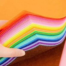 ���Ʋ�ɫ��֯���׶�԰DIY�ֹ����ϲ�ëձ����ͯ�ֹ���ֽ1MM�޷Ĳ�