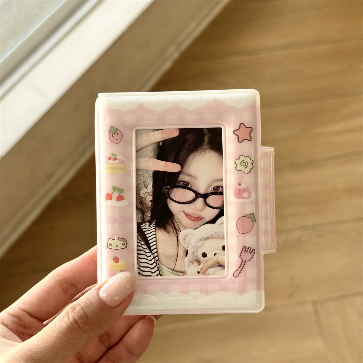 Полароид, картонная книга с бантом, фотоальбом, система хранения, кот, 3 дюйма