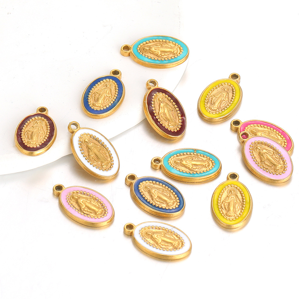 13g Weight Pendant Jewelry Making Type 18*10mm Jewelry Making Size DIY Jewelry Accessories Classification Hole 1~1.9mm Hole Size 5 PCS/Package Quantity 304 Stainless Steel Material Jesus Pattern Polished Finish Enamel Design Casual, Simple Style Style 5 PCS/Package 18*10mm Hole 1~1.9mm 304 Stainless Steel Jesus Polished Pendant 5