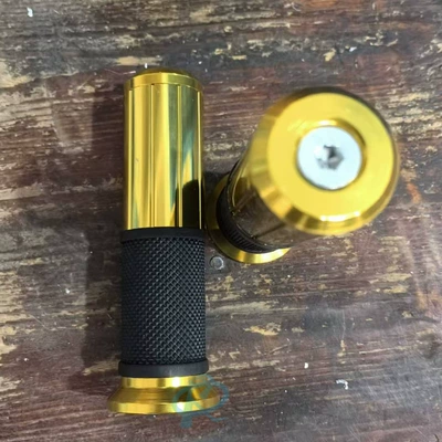 CNC aluminum alloy handlebar glue: Motorcycle Handle Cover - a-pair-gold