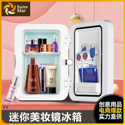 Dormitory countertop with cosmetic mirror Soyuducular - pink