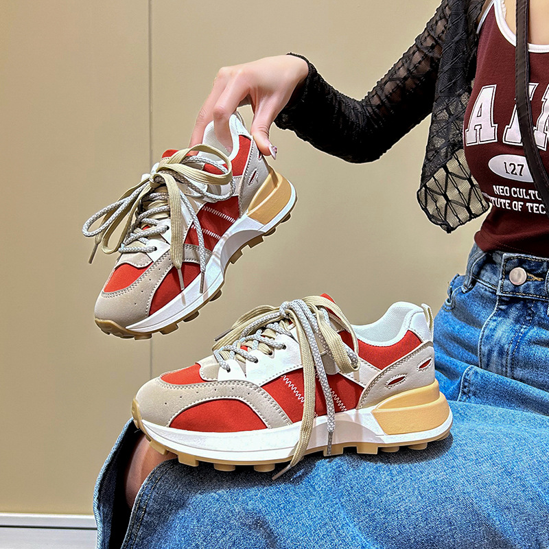 Damen-Freizeitschuhe, Wanderschuhe, Turnschuhe, synthetisches, langlebiges, gepolstertes, leicht zu reinigendes Schuhwerk_voghion.com