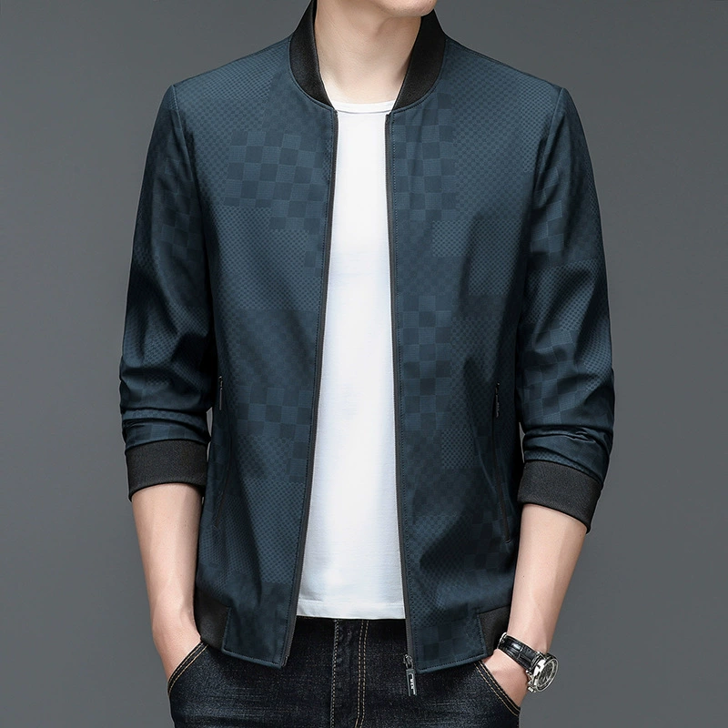 Autumn fashionable trend jacket, for middle-aged man