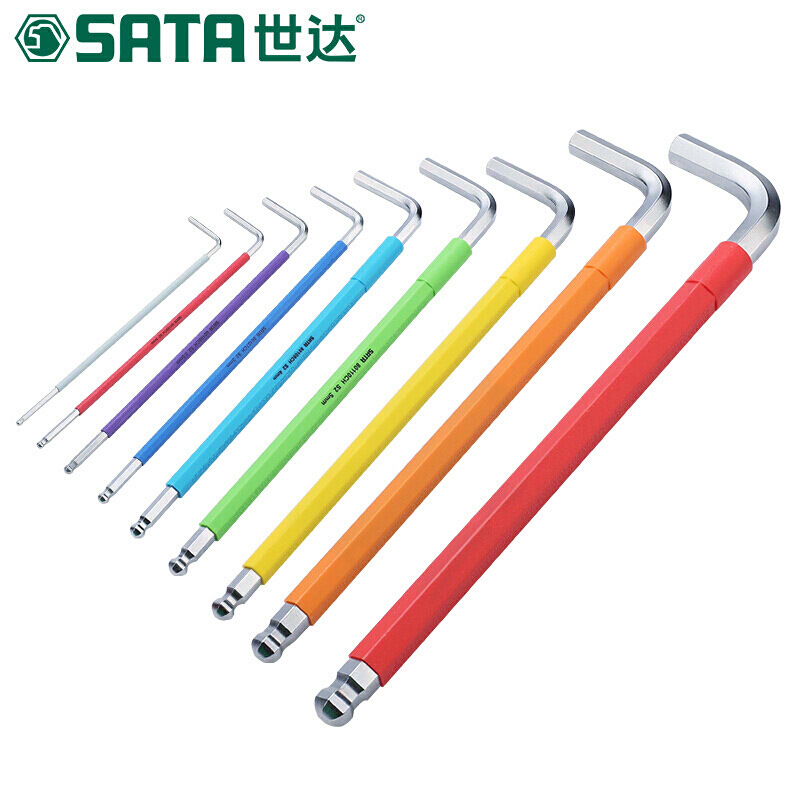 世达 80106CH彩虹系列特长球头内六角扳手