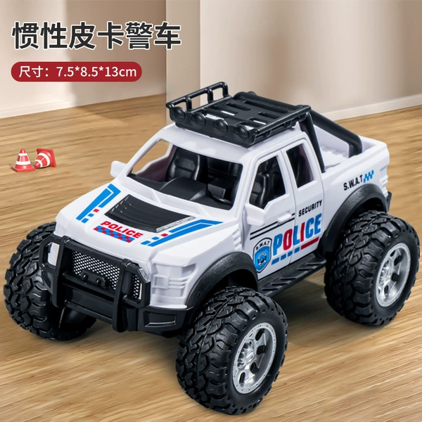 [White] 899-63 inertia pickup card police car