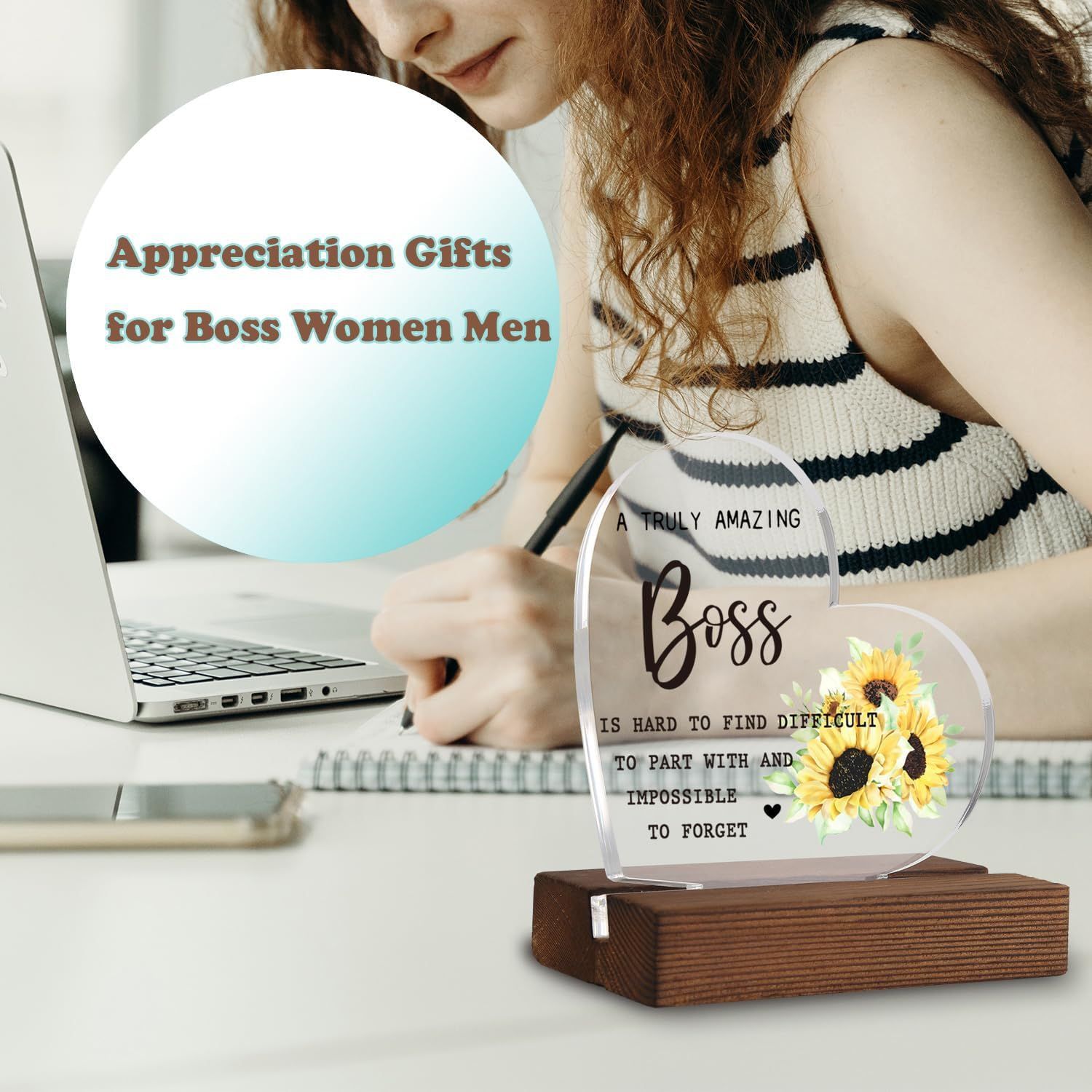 Transfronterizo transparente acrílico en forma de corazón decoración conmemorativa confesión regalo Mesa decoración muebles regalo de negocios decoración de escritorio