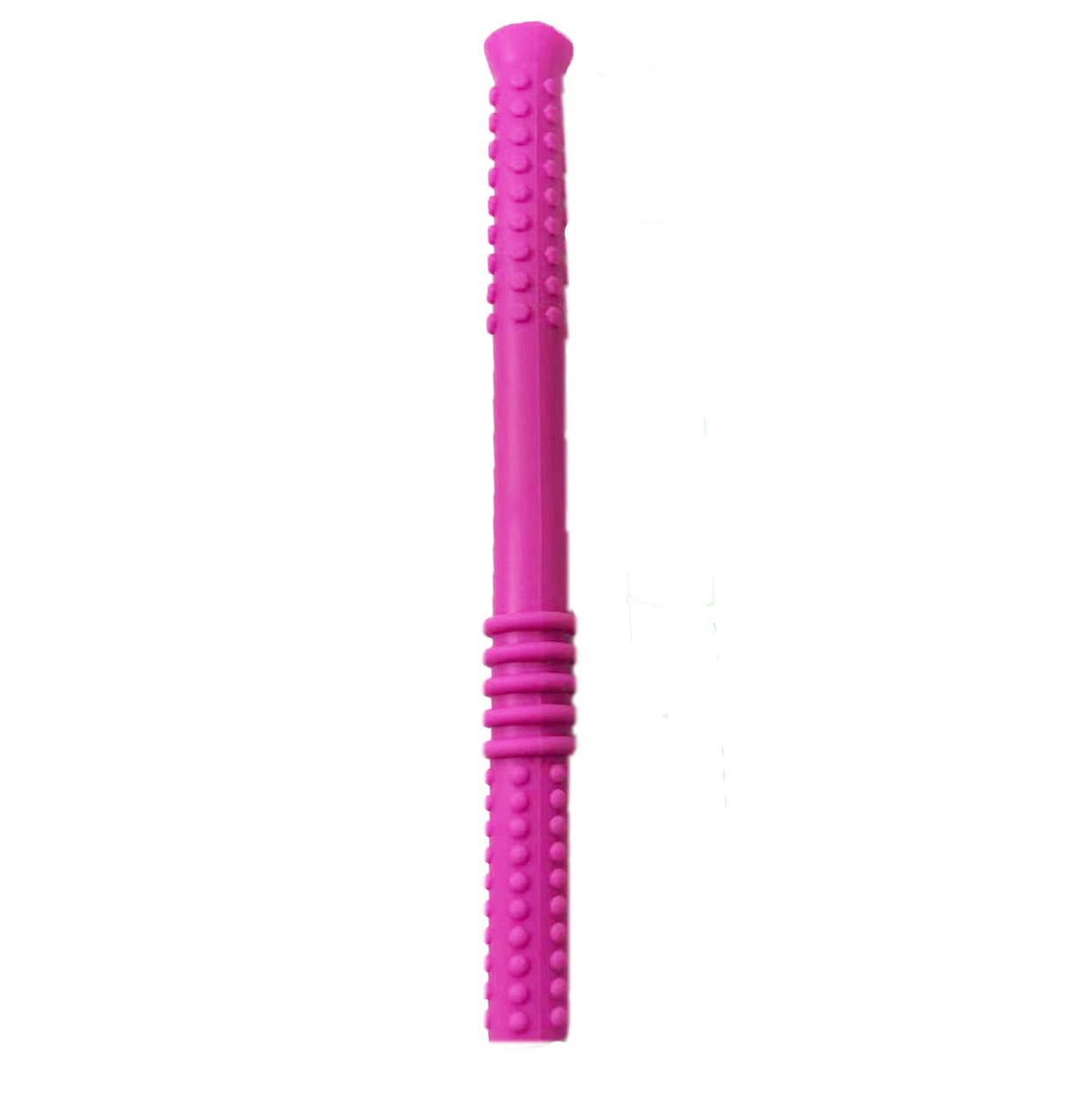 Straight-through teething stick (rose red)