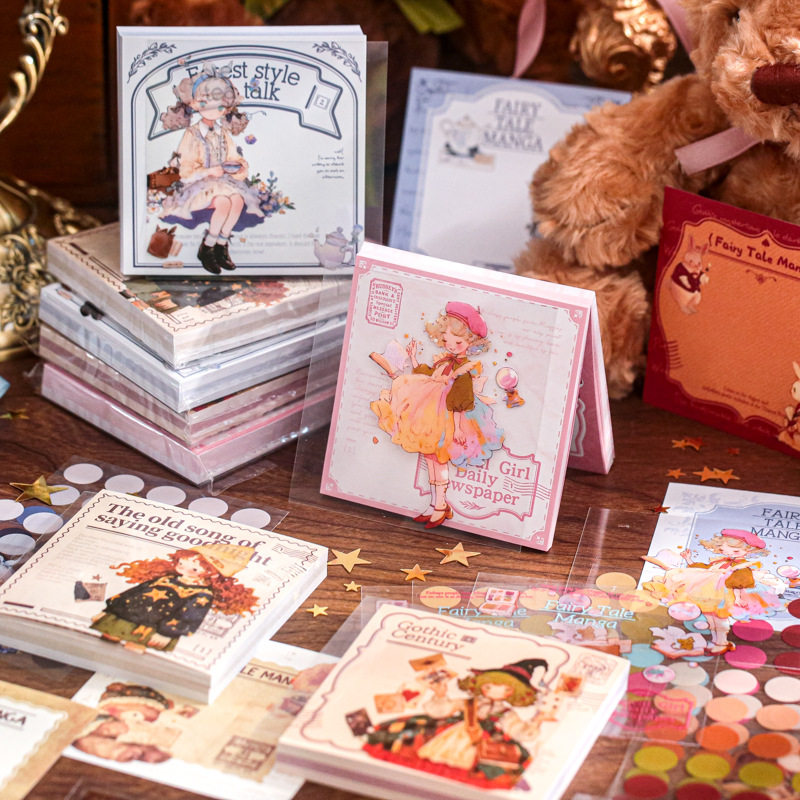 Mr. Paper Three Enjoy Stickings Serie de cómics de cuentos de hadas Tema de ensueño Notas de los estudiantes Notas Notas Notas Notas Notas Notas Notas Notas Notas