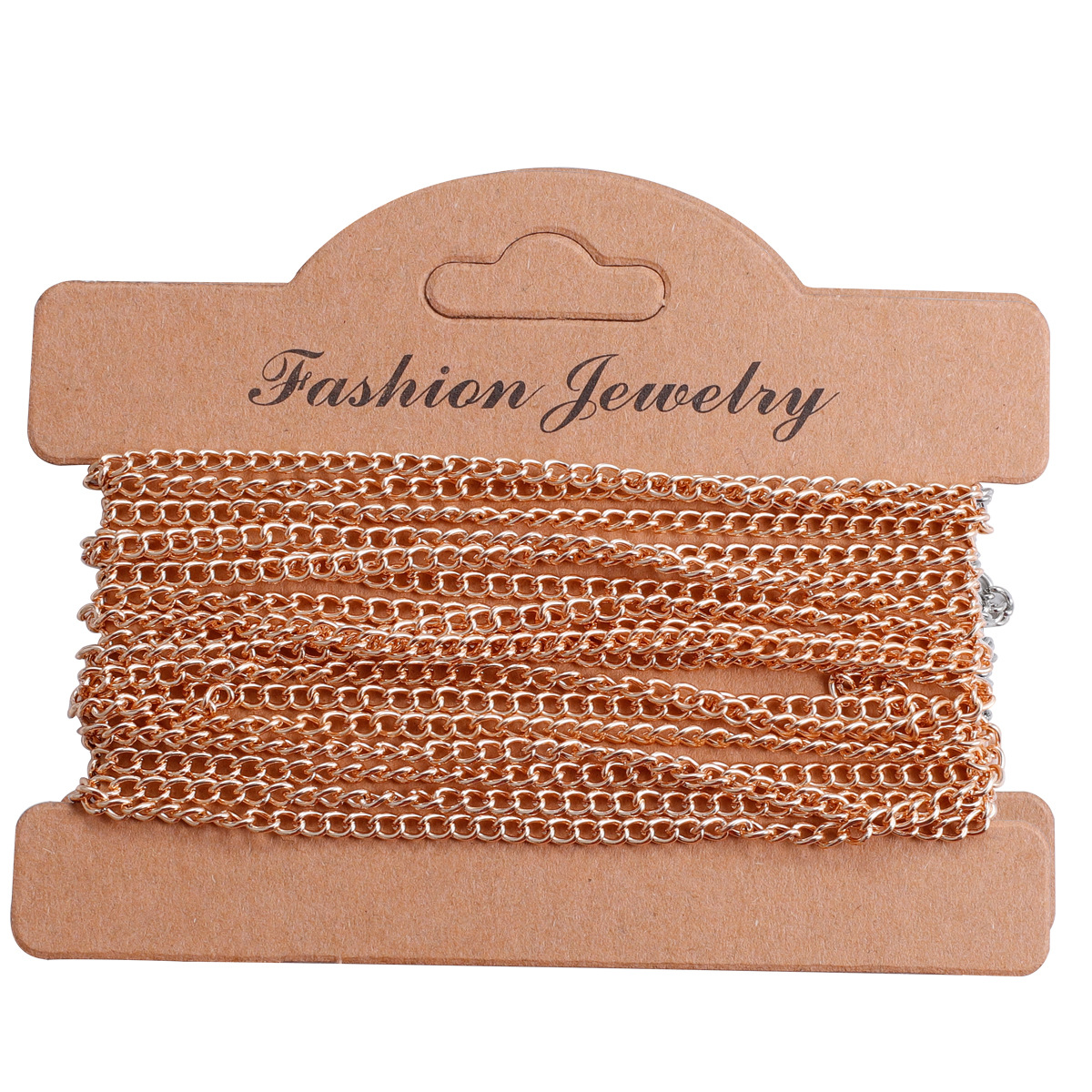 2,5mm 3,5mm cadena secreta plana hecha a mano DIY joyería collar pulsera 3 M cadena de hierro plateado 9 colores opcionales