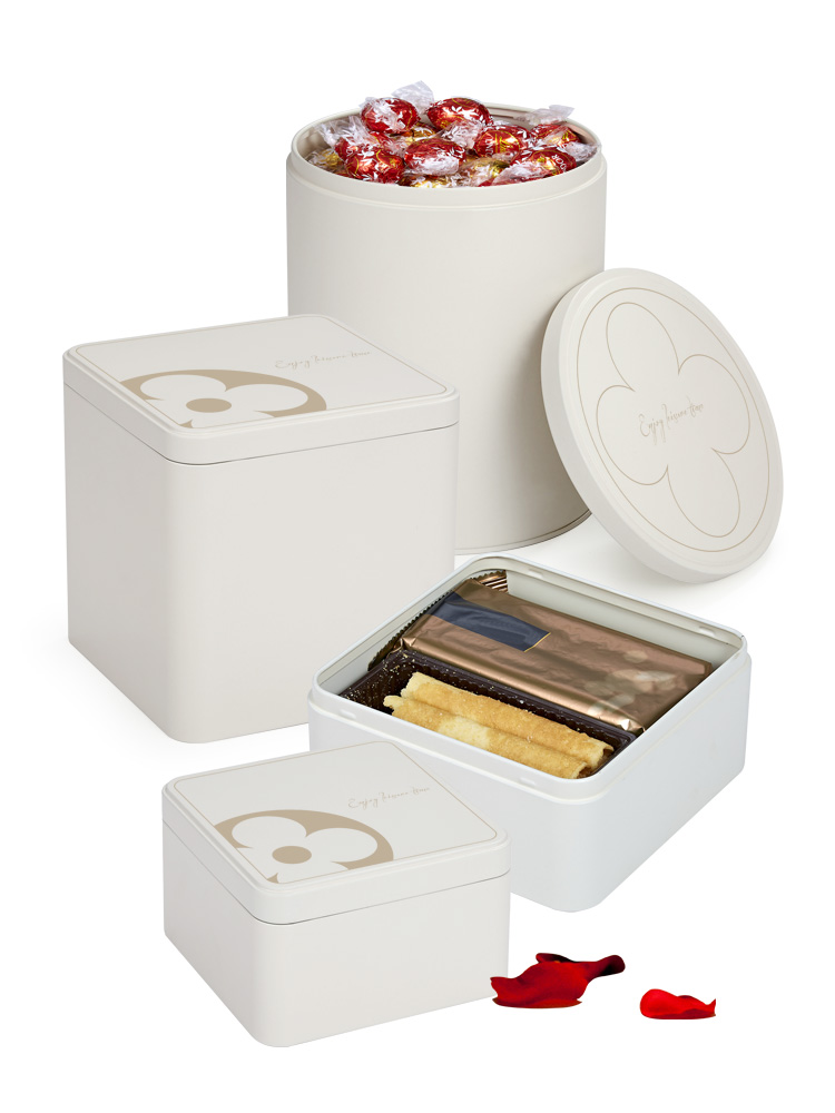 Año Nuevo, galletas de huevo, caja de hierro, caja de regalo, caja de regalo, caja de embalaje especial, caja general de hotel