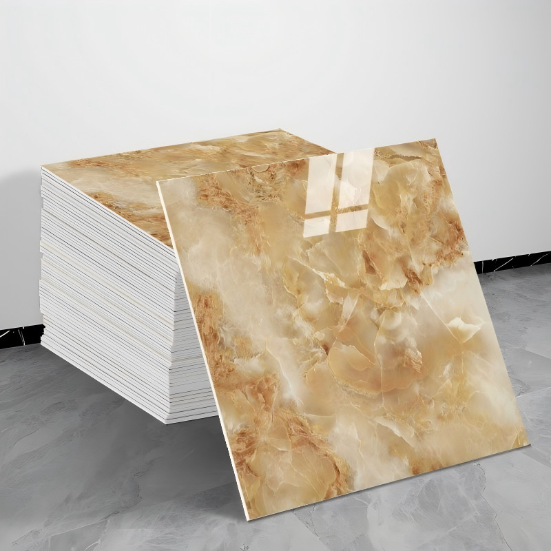 Autoadhesivo impermeable imitación de azulejos de pared de aluminio placa de plástico renovación decoración de cocina de mármol pegatinas de pared de baño