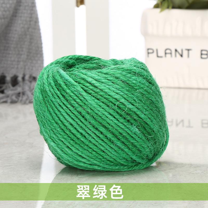 Cuerda de cáñamo colorida 1,5-2mm DIY estilo retro hecho a mano clip de foto cuerda de yute 25 m/50 m/100 M