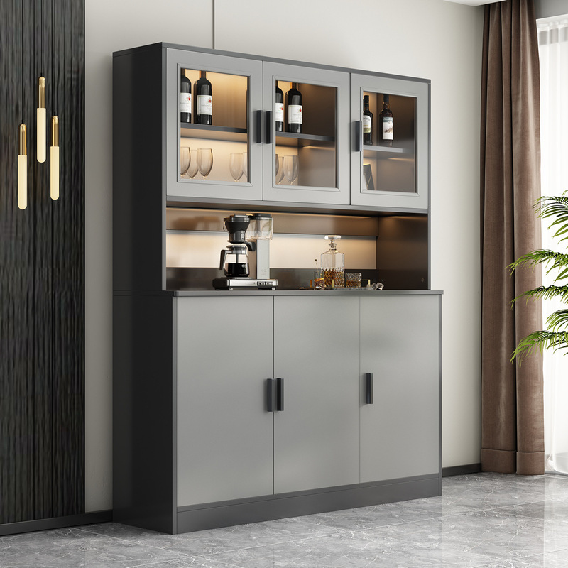 Wine Cabinet Sideboard Wall-Mounted Integrated Storage Cabinet Living Room Storage Cabinet Display Cabinet Home Kitchen Cabinet Tea Cabinet