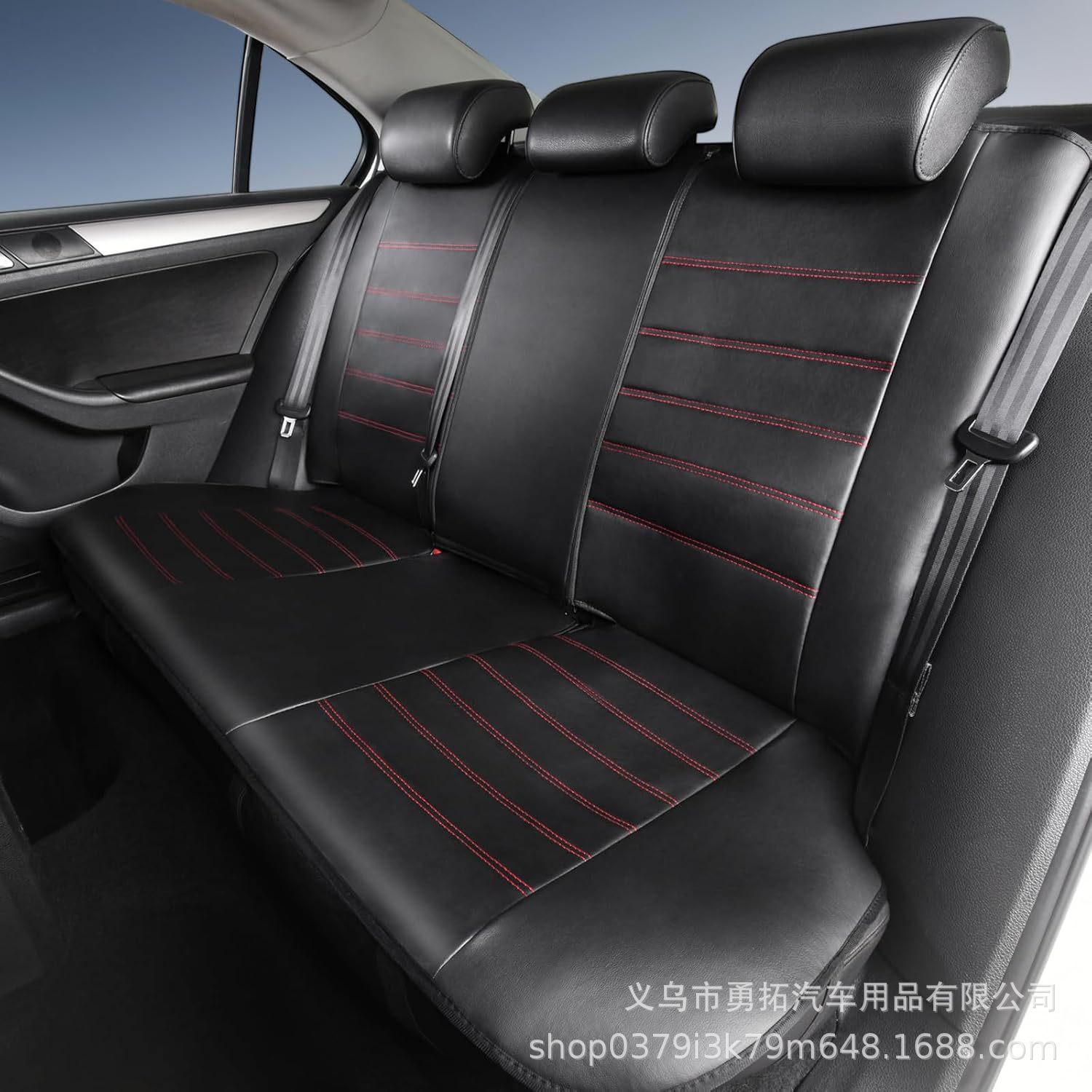 Cross-Border Hot-Selling Pu Double-Needle High-Back Leather Car Seat Cover Amazon Temu Mercado Libre Mexico