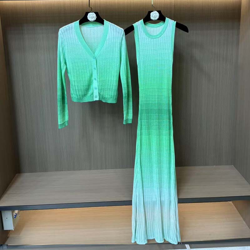 Green cardigan