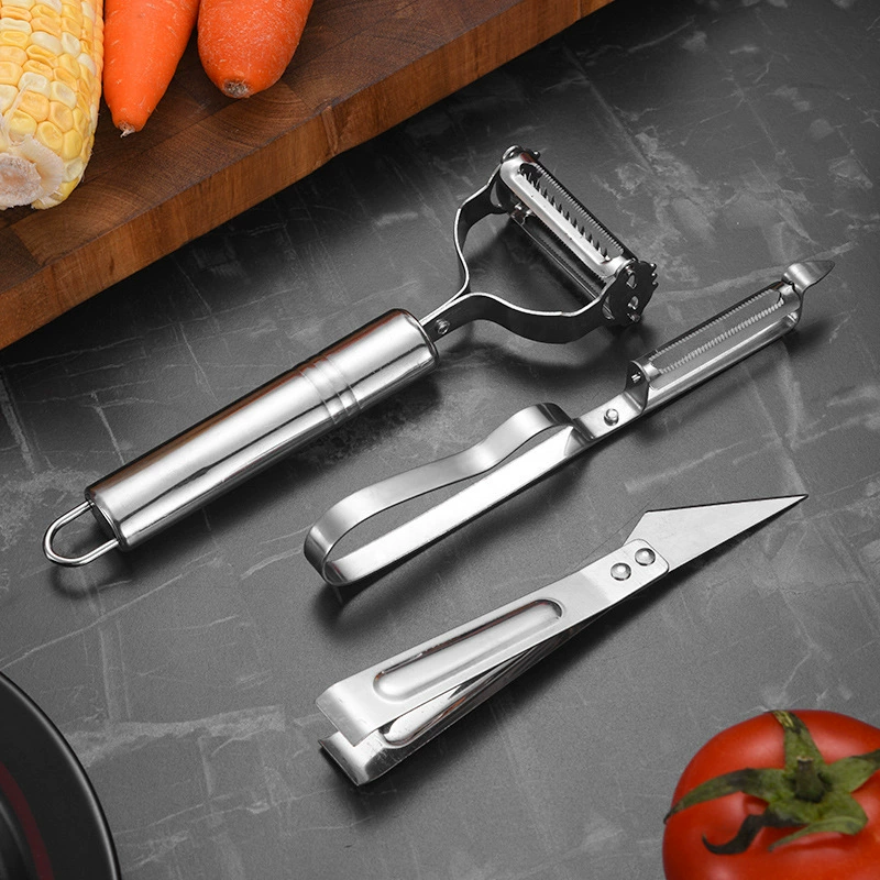 Овощечистка из нержавеющей стали Бытовая многофункциональная Терка утка заколка для волос нож для фруктов Овощечистка для дыни и фруктов бритва