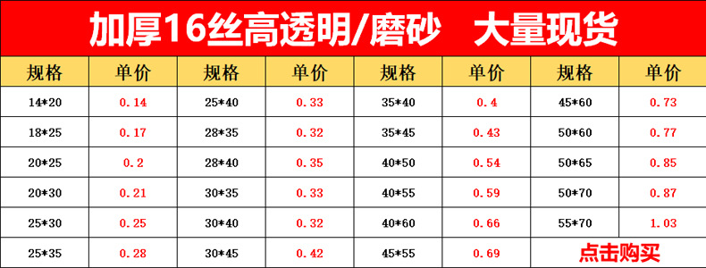 透明磨砂拉链袋定制加厚pe塑料服装包装袋T恤袜子磨砂拉链袋印刷详情1