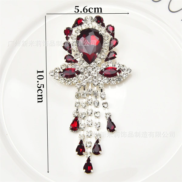 Red buckle, pin, 1 pieces