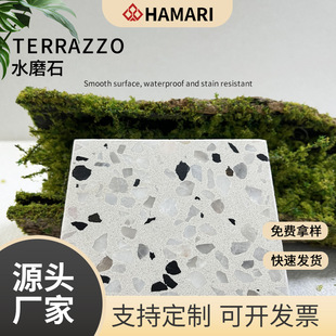 Factory direct supply inorganic terrazzo prefabricated artificial quartz stone table panel floor tile non-slip school shopping mall floor