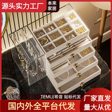 【源头工厂】透明首饰展示盒pet饰品绒布收纳盒，珠宝收纳首饰盒