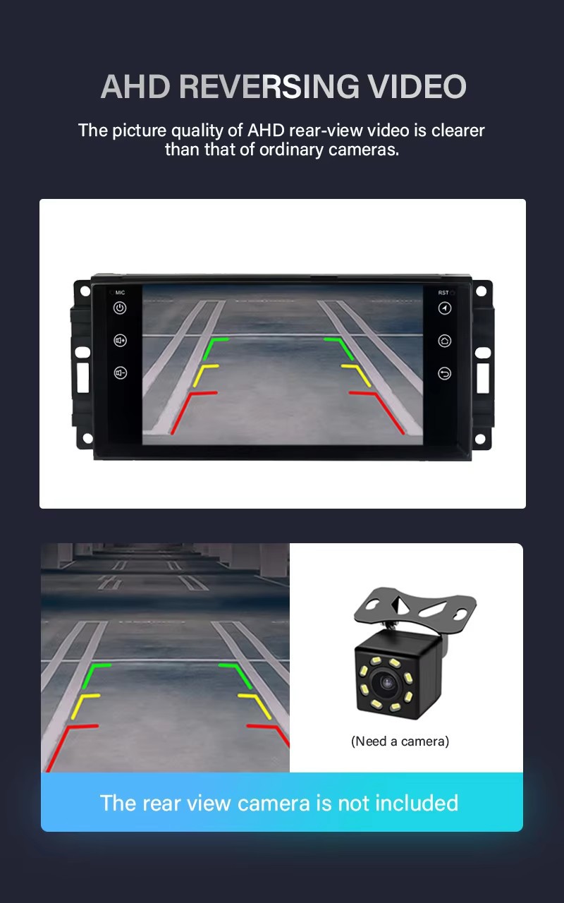 Suitable for 7inch Universal Jeep Compass Wrangler Dodge Chrysler Android Large Screen Car Navigation