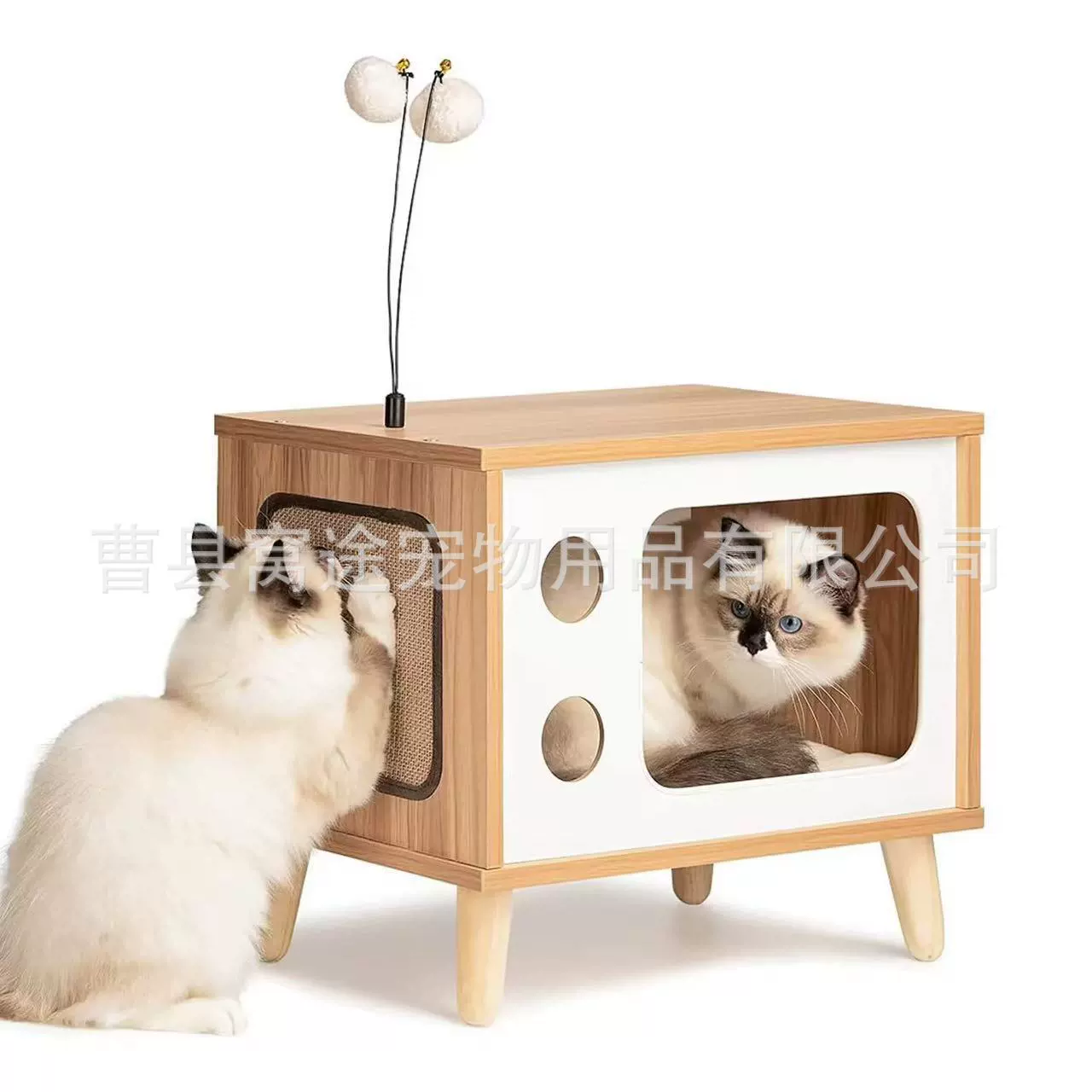 Деревянные домашние маленькие кошачьи шкафчики для хранения шкафчиков