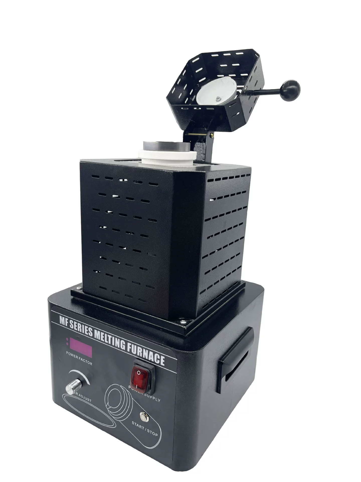 Небольшая мини-среднечастотная печь высокотемпературная плавильная сталь Тигель Золото Серебро плавильная медная печь высокотемпературная индукционная нагревательная печь