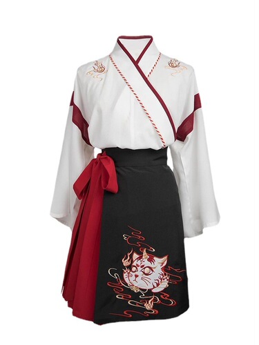 Ancient style Hanfu with Han elements, waist-length daily improved short skirt for women and adults, Chinese style ancient costume, fresh Korean fashion brand Internet celebrity