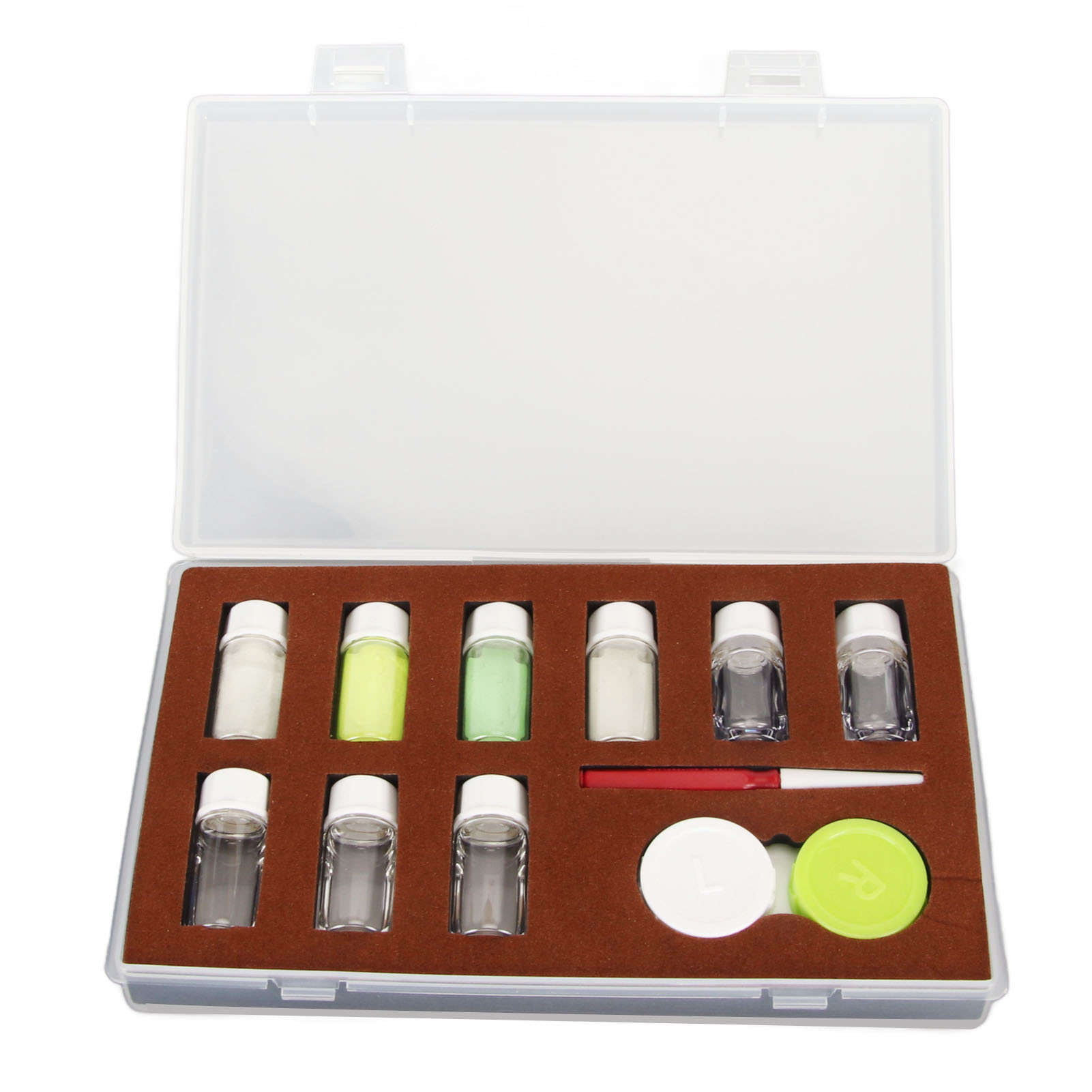 手表配件 表盘表针夜光上色四色合一夜光粉套装 荧光上色加注工具