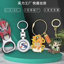 厂家直销金属钥匙扣 动漫卡通烤漆防珐琅钥匙扣 文创公司LOGO定制