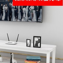 圆角电视柜茶几组合现代简约高款小户型经济型客厅简易钢木电jω