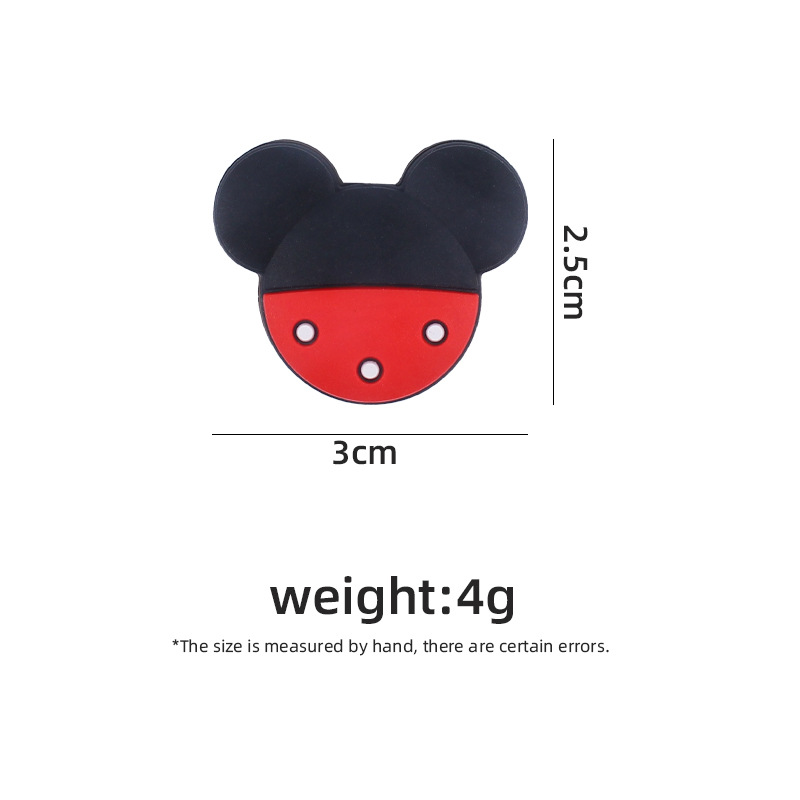 Bebé suministros dibujos animados animal cuentas de silicona DIY bebé creativo chupete cadena mordedor pulsera accesorios juguete