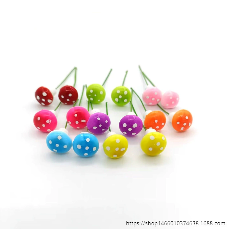 Искусственные грибы, миниатюрные разноцветные грибы из пенопласта, аксессуары для микроландшафта, рождественские бонсай, милые декоративные элементы