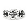 Ring, accessory, silver 925 sample, punk style, on index finger