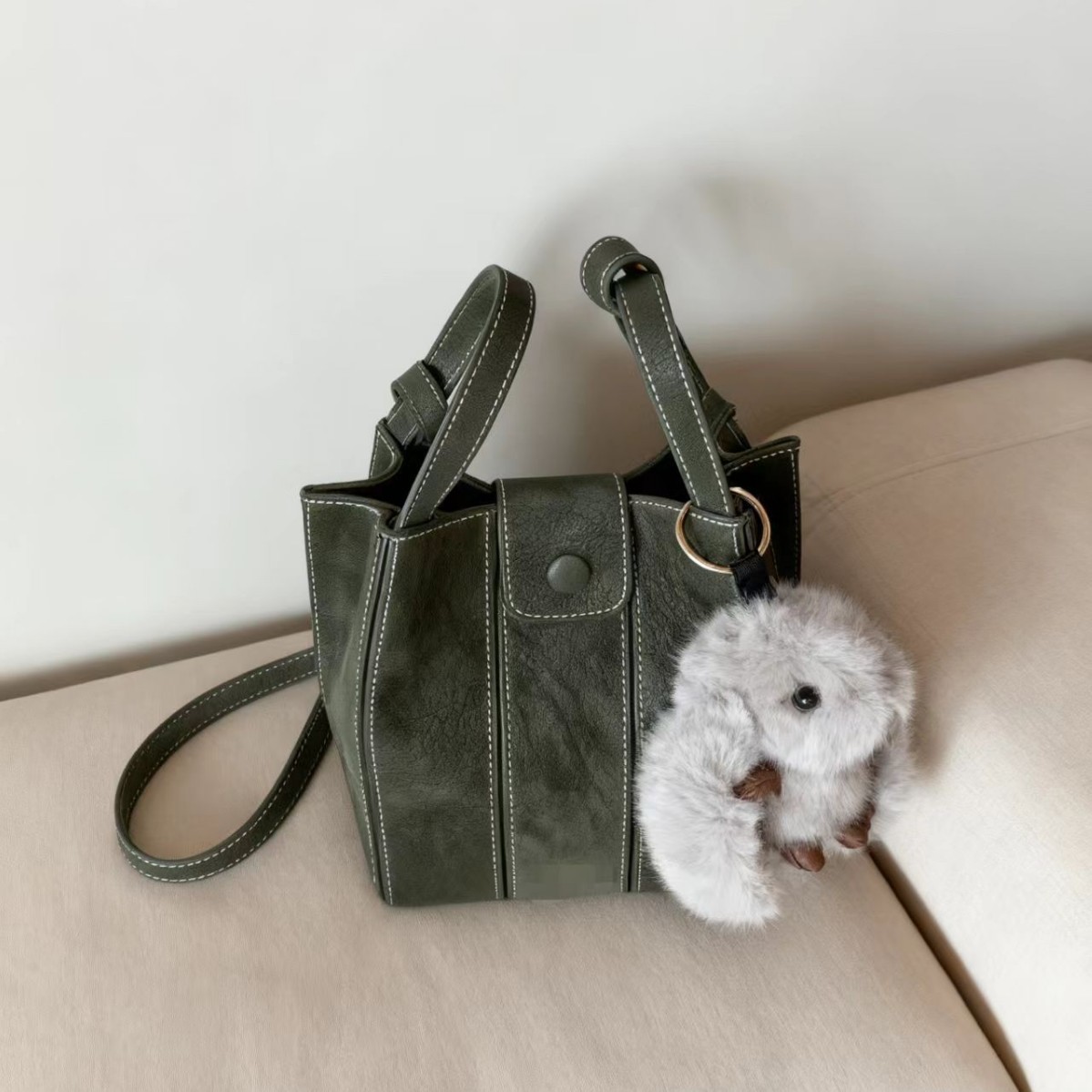 南风Chio2nd 秋露青茵水桶包2025巨好看的高级包包女手提单肩斜挎