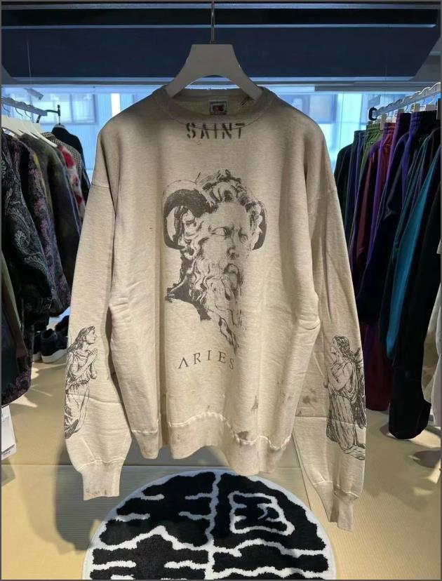 Felpa unisex vintage washed con stampa scheletro e strass_voghion.com