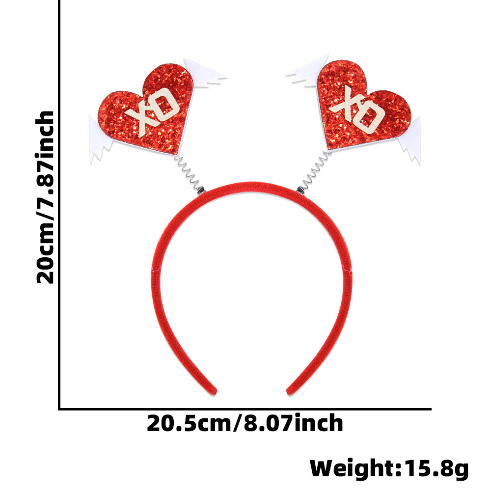 Europa y América nuevo estilo de un solo partido decoración diadema accesorios para el cabello bar decoraciones del Día de San Valentín amor diadema cabeza hebilla props